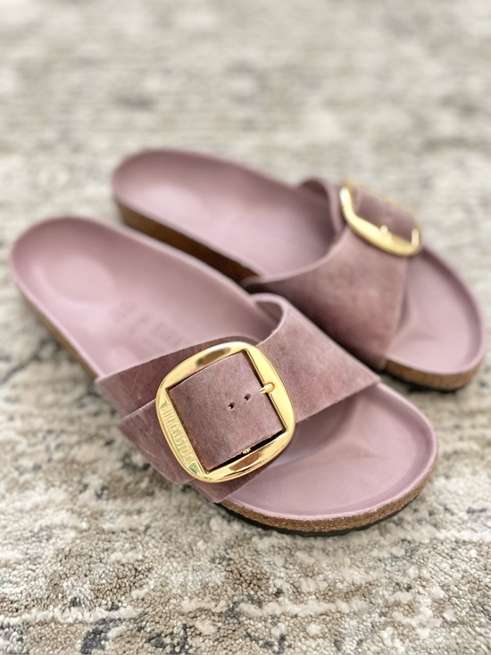 Birkenstock Shoes - Birkenstock Madrid Big Buckle Lavender Purple Gold Exquisite 40 Regular Width